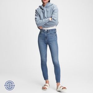 Gap true skinny sky high jeans washwell